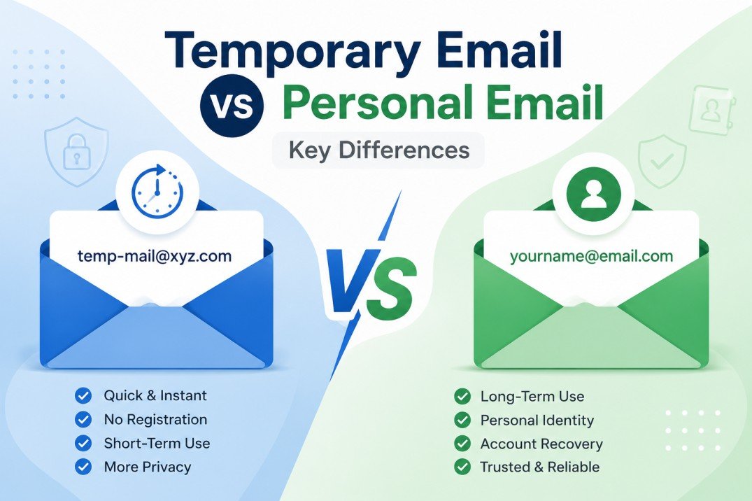 Temporary Email vs Personal Email: Key Differences